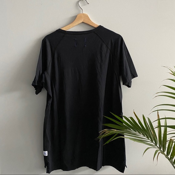 Black ASICS x Reigning Champ Long Cut T-Shirt - Picture 2 of 3